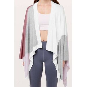 Lululemon shawl wrap color block - OS